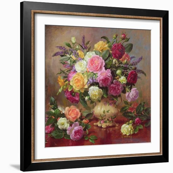 Roses from a Victorian Garden-Albert Williams-Framed Giclee Print