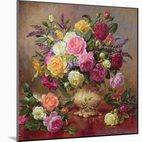 Roses from a Victorian Garden-Albert Williams-Mounted Giclee Print