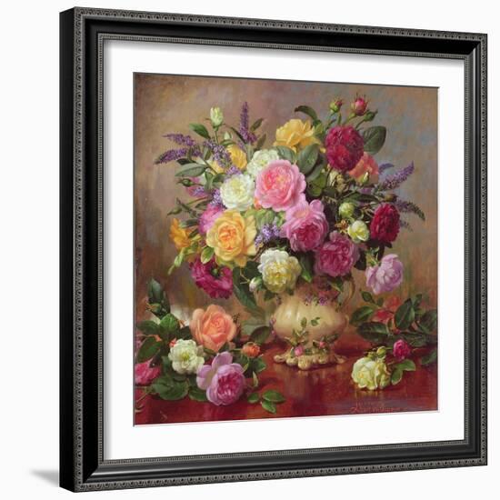 Roses from a Victorian Garden-Albert Williams-Framed Giclee Print