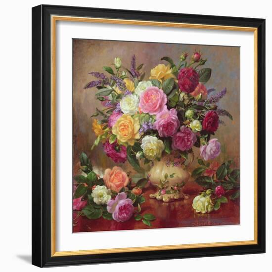 Roses from a Victorian Garden-Albert Williams-Framed Giclee Print