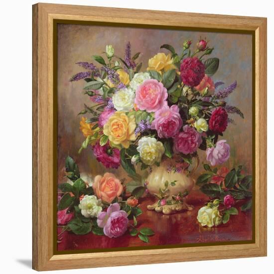 Roses from a Victorian Garden-Albert Williams-Framed Premier Image Canvas