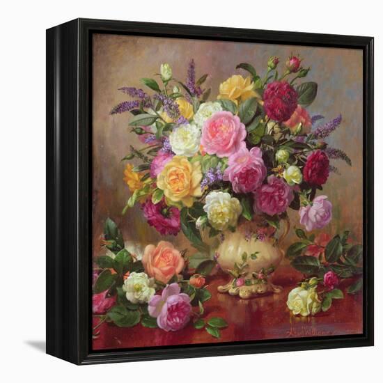 Roses from a Victorian Garden-Albert Williams-Framed Premier Image Canvas