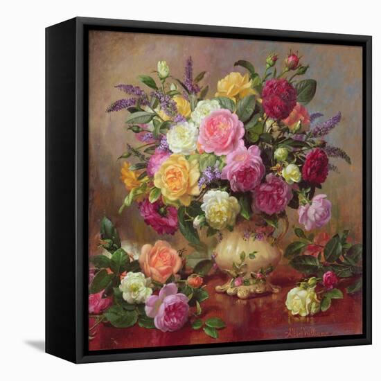 Roses from a Victorian Garden-Albert Williams-Framed Premier Image Canvas