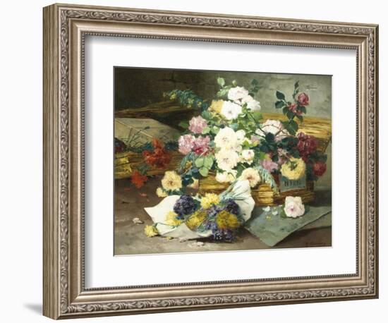 Roses from Nice-Eugene Henri Cauchois-Framed Giclee Print