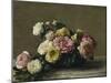 Roses in a Bowl, c.1882-Henri Fantin-Latour-Mounted Giclee Print