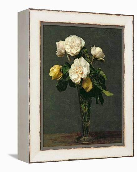 Roses in a Champagne Flute, 1873-Henri Fantin-Latour-Framed Premier Image Canvas