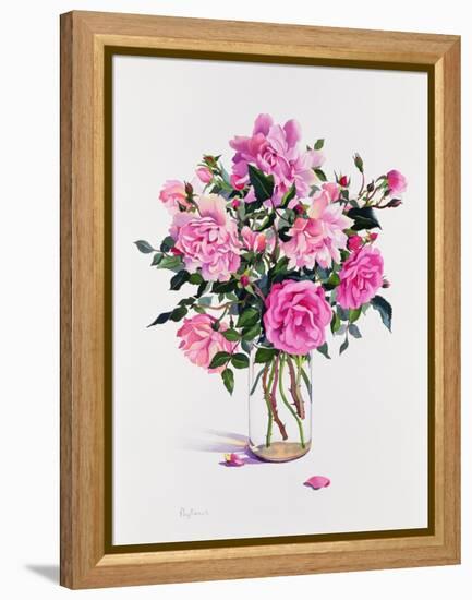 Roses in a Glass Jar-Christopher Ryland-Framed Premier Image Canvas