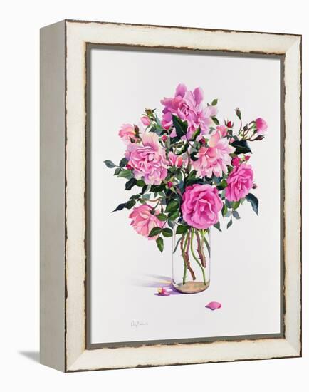 Roses in a Glass Jar-Christopher Ryland-Framed Premier Image Canvas