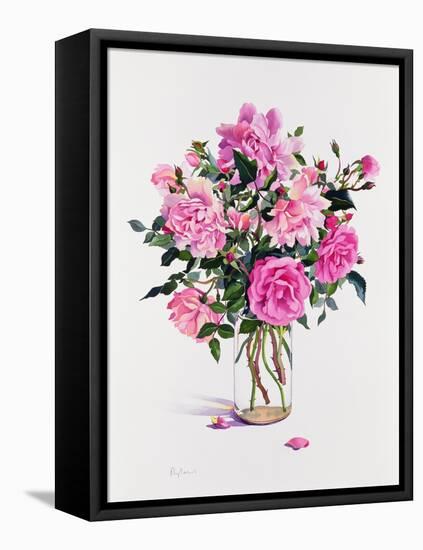 Roses in a Glass Jar-Christopher Ryland-Framed Premier Image Canvas
