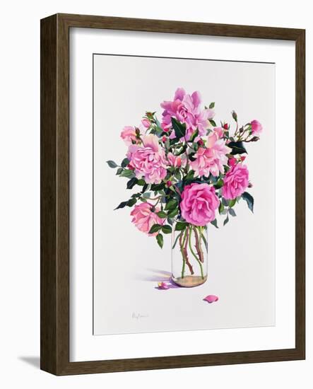Roses in a Glass Jar-Christopher Ryland-Framed Giclee Print