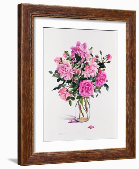 Roses in a Glass Jar-Christopher Ryland-Framed Giclee Print