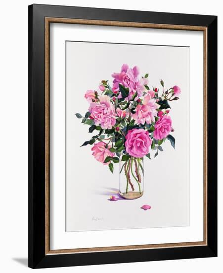 Roses in a Glass Jar-Christopher Ryland-Framed Giclee Print