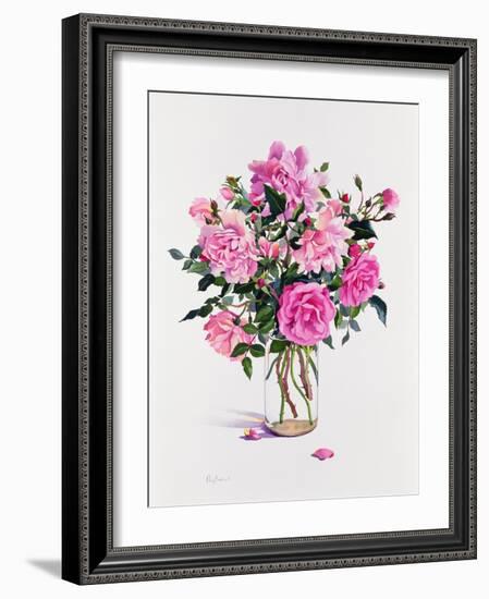 Roses in a Glass Jar-Christopher Ryland-Framed Giclee Print