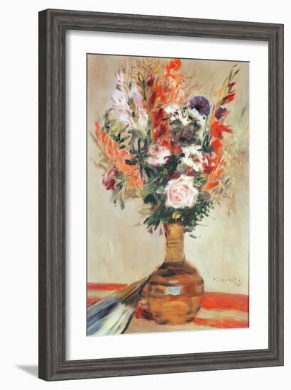 Roses in a Vase, 1872-Pierre-Auguste Renoir-Framed Giclee Print