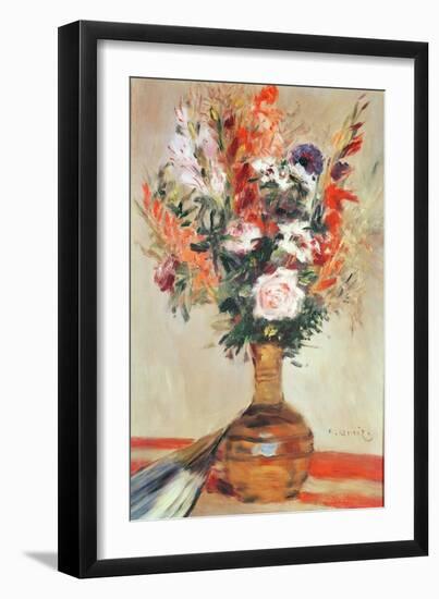 Roses in a Vase, 1872-Pierre-Auguste Renoir-Framed Giclee Print