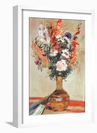 Roses in a Vase, 1872-Pierre-Auguste Renoir-Framed Giclee Print