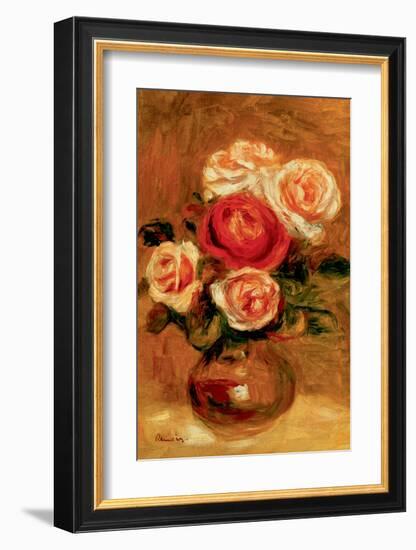 Roses in a Vase-Pierre-Auguste Renoir-Framed Premium Giclee Print