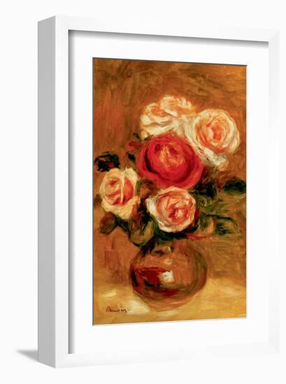 Roses in a Vase-Pierre-Auguste Renoir-Framed Premium Giclee Print