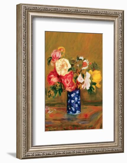 Roses in a Vase-Pierre-Auguste Renoir-Framed Premium Giclee Print