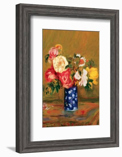 Roses in a Vase-Pierre-Auguste Renoir-Framed Premium Giclee Print