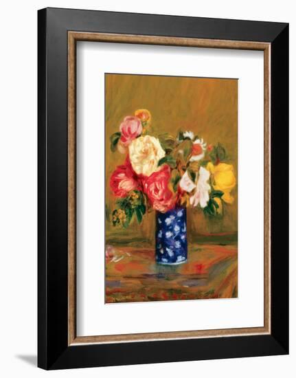 Roses in a Vase-Pierre-Auguste Renoir-Framed Premium Giclee Print