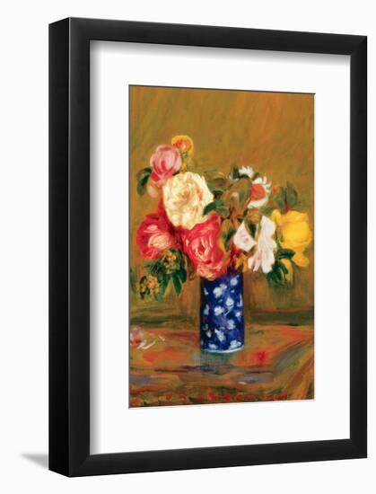 Roses in a Vase-Pierre-Auguste Renoir-Framed Premium Giclee Print