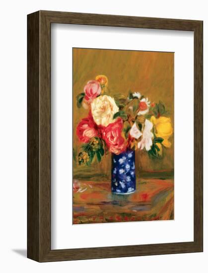 Roses in a Vase-Pierre-Auguste Renoir-Framed Premium Giclee Print