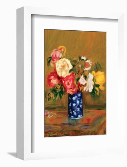 Roses in a Vase-Pierre-Auguste Renoir-Framed Premium Giclee Print