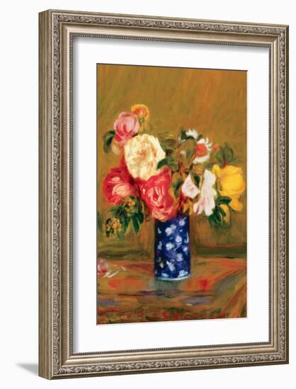 Roses in a Vase-Pierre-Auguste Renoir-Framed Premium Giclee Print