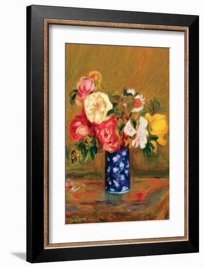 Roses in a Vase-Pierre-Auguste Renoir-Framed Premium Giclee Print