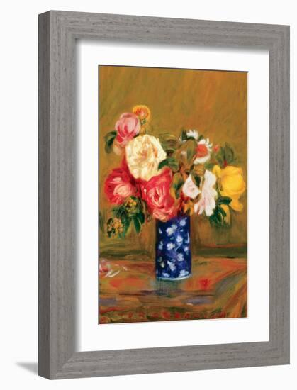 Roses in a Vase-Pierre-Auguste Renoir-Framed Premium Giclee Print