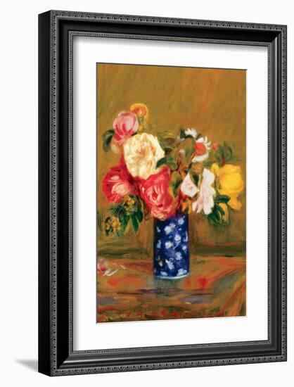 Roses in a Vase-Pierre-Auguste Renoir-Framed Premium Giclee Print