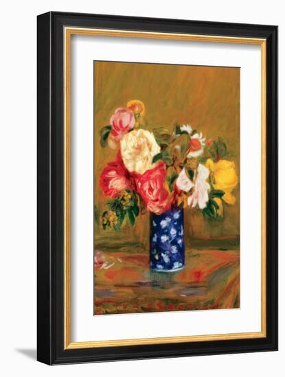 Roses in a Vase-Pierre-Auguste Renoir-Framed Premium Giclee Print