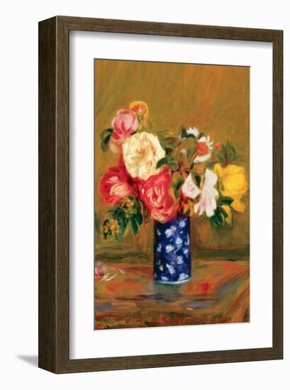 Roses in a Vase-Pierre-Auguste Renoir-Framed Premium Giclee Print