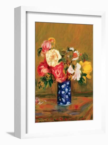 Roses in a Vase-Pierre-Auguste Renoir-Framed Premium Giclee Print