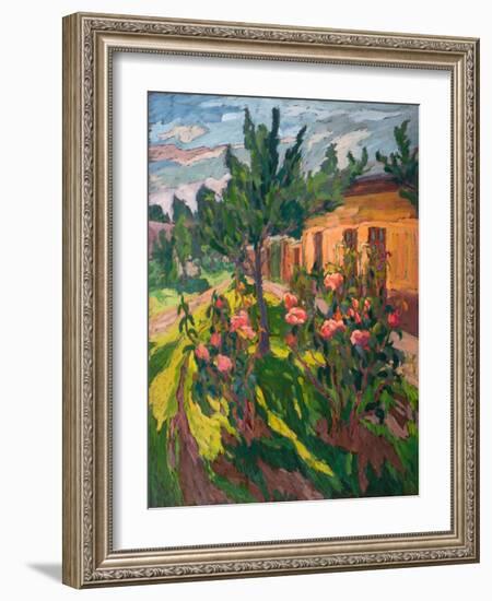 Roses In My Forecourt, 2012-Marta Martonfi-Benke-Framed Giclee Print