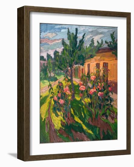 Roses In My Forecourt, 2012-Marta Martonfi-Benke-Framed Giclee Print