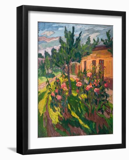 Roses In My Forecourt, 2012-Marta Martonfi-Benke-Framed Giclee Print