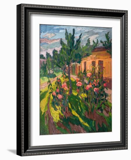 Roses In My Forecourt, 2012-Marta Martonfi-Benke-Framed Giclee Print