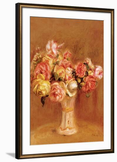 Roses in Sevres Vase-Pierre-Auguste Renoir-Framed Art Print