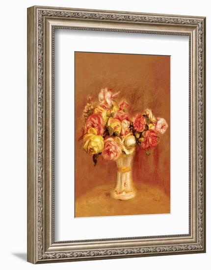 Roses in Sevres Vase-Pierre-Auguste Renoir-Framed Premium Giclee Print