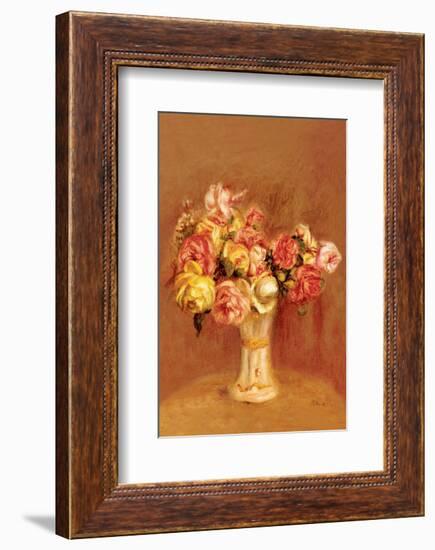 Roses in Sevres Vase-Pierre-Auguste Renoir-Framed Premium Giclee Print