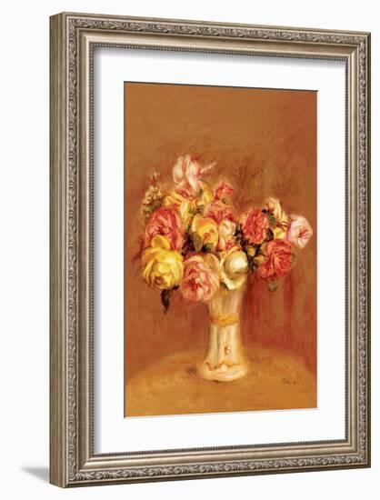 Roses in Sevres Vase-Pierre-Auguste Renoir-Framed Premium Giclee Print