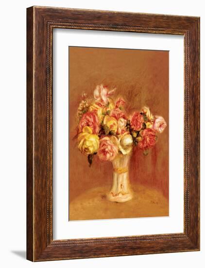 Roses in Sevres Vase-Pierre-Auguste Renoir-Framed Premium Giclee Print