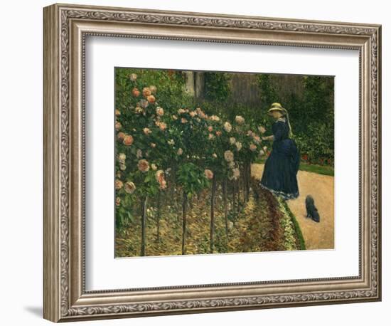 Roses in the Garden at Petit Gennevilliers, 1886-Gustave Caillebotte-Framed Art Print