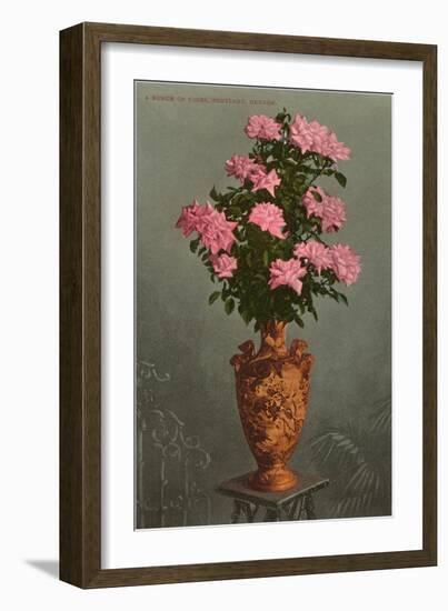 Roses in Vase, Portland, Oregon-null-Framed Art Print