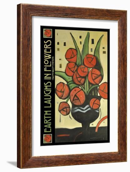 Roses in Vase Poster-Tim Nyberg-Framed Giclee Print