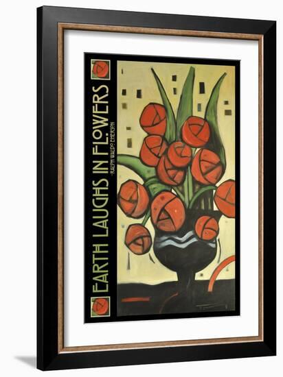 Roses in Vase Poster-Tim Nyberg-Framed Giclee Print