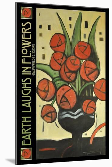 Roses in Vase Poster-Tim Nyberg-Mounted Giclee Print