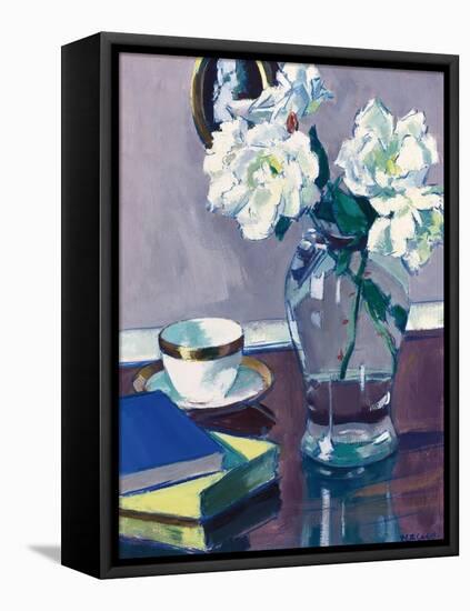 Roses, Late 1920S (Oil on Panel)-Francis Campbell Boileau Cadell-Framed Premier Image Canvas